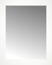 16" x 20" White Wide Cube Custom Framed Mirror
