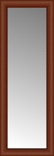 14" x 37" Ansley Cherry Custom Framed Mirror