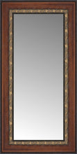 14" x 24" Malabar Walnut Custom Framed Mirror