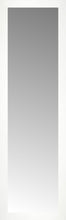 15" x 48" White Wide Cube Custom Framed Mirror