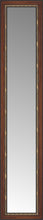 15" x 62" Malabar Walnut Custom Framed Mirror
