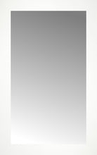 16" x 25" White Wide Cube Custom Framed Mirror