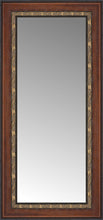 15" x 28" Malabar Walnut Custom Framed Mirror