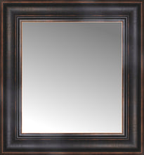 16" x 17" Aged Bronze Slope Custom Framed Mirror