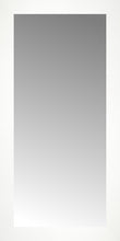 15" x 29" White Wide Cube Custom Framed Mirror