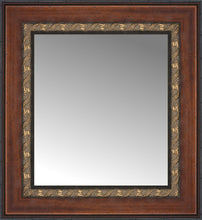 15" x 16" Malabar Walnut Custom Framed Mirror