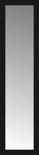 15" x 55" Soho Black Custom Framed Mirror