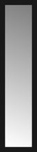 15" x 57" Soho Black Custom Framed Mirror