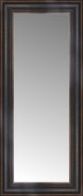 14" x 29" Aged Bronze Slope Custom Framed Mirror