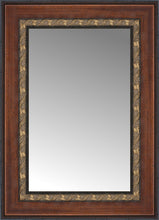 14" x 18" Malabar Walnut Custom Framed Mirror