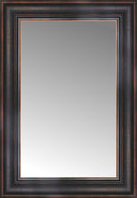 16" x 22" Aged Bronze Slope Custom Framed Mirror