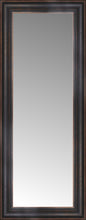 16" x 37" Aged Bronze Slope Custom Framed Mirror