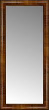 15" x 32" Belmont Light Brown Custom Framed Mirror