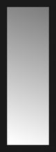 16" x 41" Soho Black Custom Framed Mirror