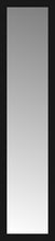 16" x 64" Soho Black Custom Framed Mirror