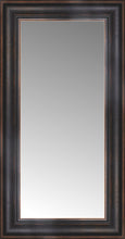 14" x 24" Aged Bronze Slope Custom Framed Mirror