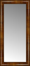 14" x 29" Belmont Light Brown Custom Framed Mirror