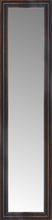 15" x 55" Aged Bronze Slope Custom Framed Mirror