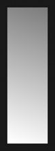 15" x 38" Soho Black Custom Framed Mirror