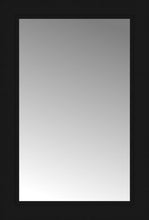 16" x 23" Soho Black Custom Framed Mirror