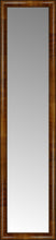 14" x 55" Belmont Light Brown Custom Framed Mirror