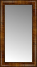 14" x 24" Belmont Light Brown Custom Framed Mirror