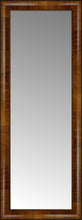14" x 35" Belmont Light Brown Custom Framed Mirror