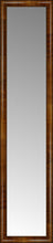 14" x 59" Belmont Light Brown Custom Framed Mirror
