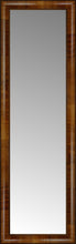 14" x 42" Belmont Light Brown Custom Framed Mirror