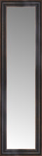 14" x 43" Aged Bronze Slope Custom Framed Mirror