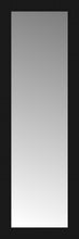 14" x 39" Soho Black Custom Framed Mirror