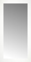 16" x 31" White Wide Cube Custom Framed Mirror