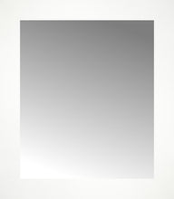 15" x 17" White Wide Cube Custom Framed Mirror