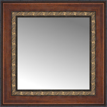 16" x 16" Malabar Walnut Custom Framed Mirror