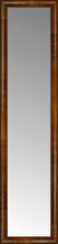 15" x 59" Belmont Light Brown Custom Framed Mirror