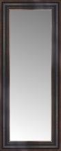 14" x 30" Aged Bronze Slope Custom Framed Mirror