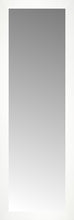 15" x 43" White Wide Cube Custom Framed Mirror