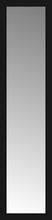 16" x 63" Soho Black Custom Framed Mirror
