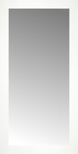 16" x 31" White Wide Cube Custom Framed Mirror