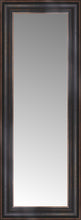 14" x 33" Aged Bronze Slope Custom Framed Mirror