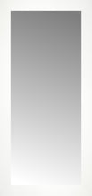 15" x 31" White Wide Cube Custom Framed Mirror