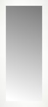 14" x 30" White Wide Cube Custom Framed Mirror