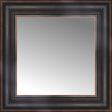 16" x 16" Aged Bronze Slope Custom Framed Mirror