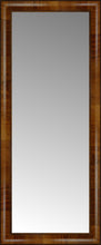 16" x 37" Belmont Light Brown Custom Framed Mirror