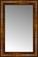 14" x 20" Belmont Light Brown Custom Framed Mirror