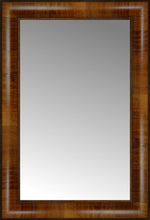 14" x 20" Belmont Light Brown Custom Framed Mirror
