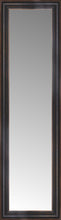 16" x 51" Aged Bronze Slope Custom Framed Mirror
