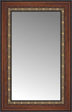 16" x 23" Malabar Walnut Custom Framed Mirror