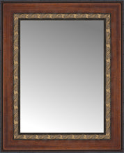 16" x 19" Malabar Walnut Custom Framed Mirror