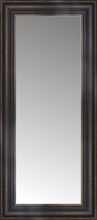 14" x 28" Aged Bronze Slope Custom Framed Mirror